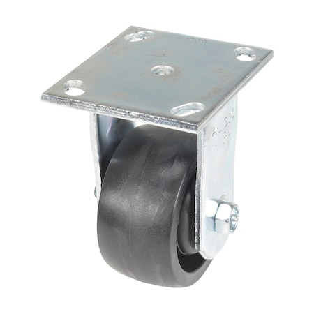 Vestil Light Duty Glass Filled Nylon Rigid Caster 4 In. Diameter x 2 In. Width 1200 lb Black CST-HLD-4X2GFN-R