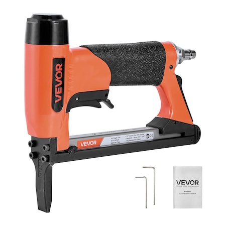 Vevor Pneumatic Staple Gun 20 Gauge for 50 Series Fine Wire Staples 1/2 in Crown MT5016SLN
