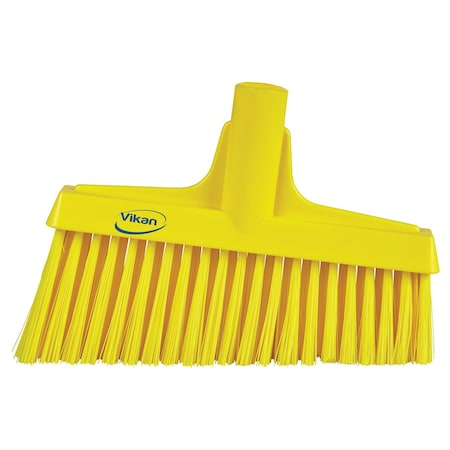 Vikan Angle Cut Lobby Broom, Yellow 31056