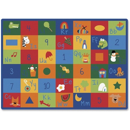 Carpets For Kids Learning Blocks 8.33 ft. x 11.67 ft. Rectangle Carpet 7012