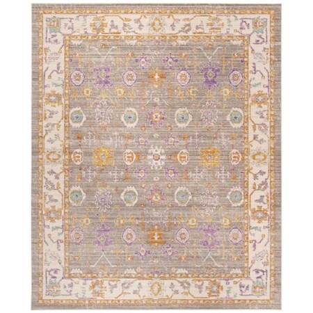 Safavieh 9 x 13 ft. Windsor Power Loomed Large Rectangle Area RugGrey & Cream WDS313G-913
