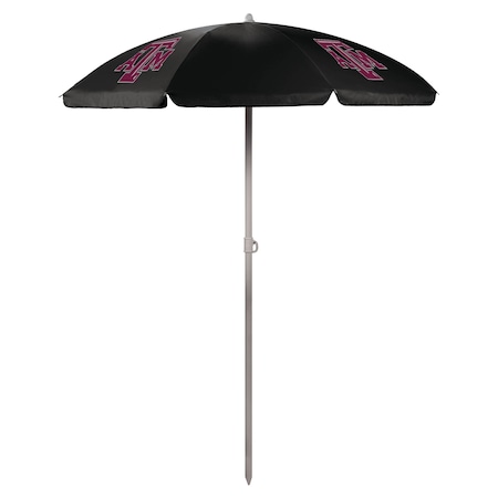 Picnic Time Family Of Brands NCAA Texas A&M Aggies Outdoor Canopy Sunshade Beach Umbrella 5.5' - Small Patio Umbrella 822-00-179-564-0
