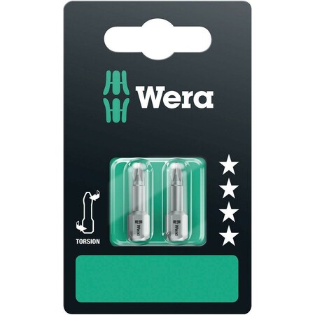 Wera 851/1 TZ SB bits, PH 1 x 25 mm, 2 pieces 5073323001