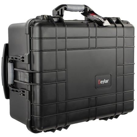Eylar Large 22.06in Roller Gear Hard Case, Waterproof w/ Foam Black SA00005