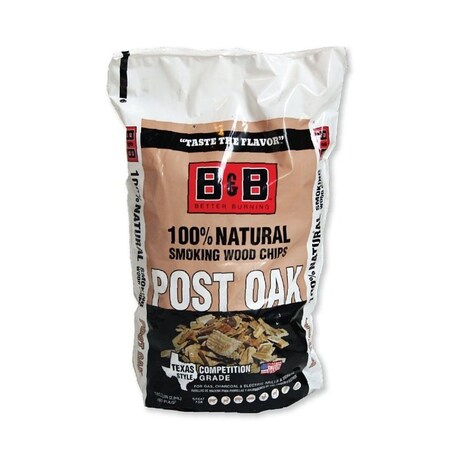 B & B Charcoal 00124 Series Smoking Chips, Post Oak, Wood, 180 cu-in C00124-B