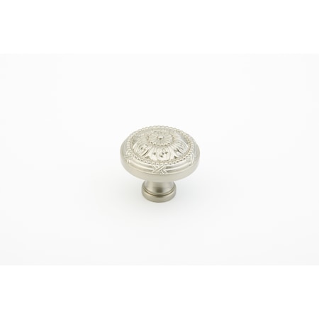 Schaub 1-1/2in Versailles Cabinet Knob Satin Nickel Finish 752-15