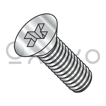 2-56X7/16 Phillips Flat Machine Screw Fully Threaded 316 Stainless Steel, 5000PK