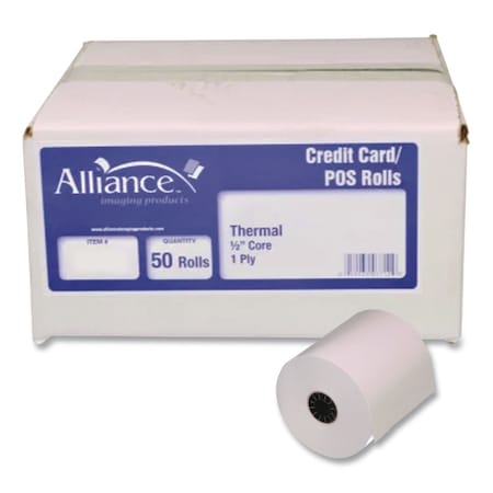 Alliance Phenol-Free Thermal POS Paper Rolls, 2.25" x 85 ft, White, 50PK 3733
