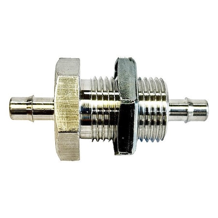 Mem-Co Straight, Aluminum, Tube 3/4", Tube 1/2" 3/4BK10-AL