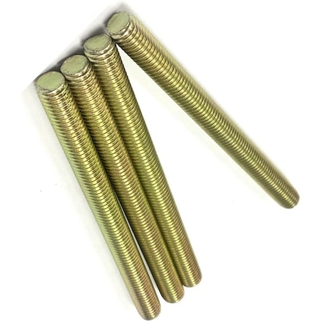 Zmg Fasteners Plus 1 1/2 - 6 X 6FT L FULLY THREADED STRAIGHT ROD SAE GR 8 J429 ZINC TRIVALENT YELLOW 2046042