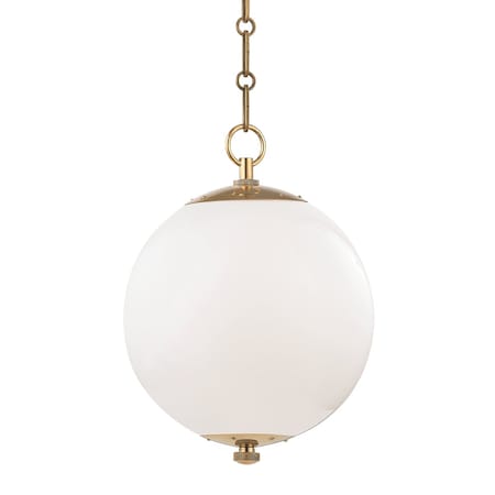 Hudson Valley Lighting Mark D. Sikes X Sphere No.1 1 Light Pendant 11.25 In. Aged Brass MDS700-AGB