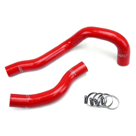 Hps Performance High Temp Reinforced Silicone Radiator Coolant Hose Kit, Red, 57-1225-RED