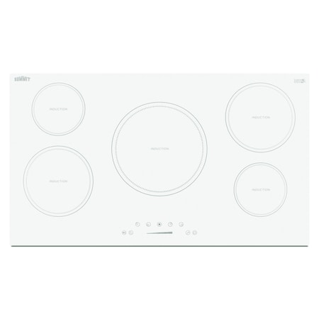 Summit 36in Wide 208-240V 5-Zone Induction Cooktop SINC5B36W