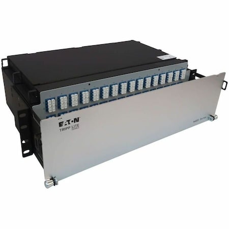Eaton Tripp Lite Series Preloaded Fiber Patch Panel, 3U - 48x 12F MTP/MPO-APC to 4x LC Duplex F/F 8F, RJ45 N48S-48M8L4-05