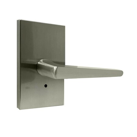 Weslock Philtower Lever with Rectangular Rose Privacy Lock with Adjustable Latch and Full Lip Strike 009107N7NFR20