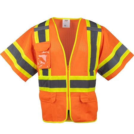 Pip ANSI Type R Class 3 Two-Tone Mesh Vest 303-V310-OR/XL