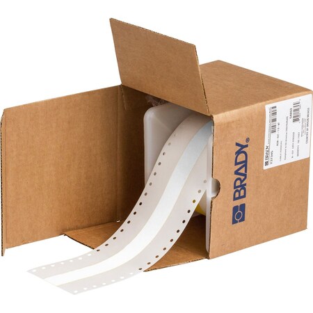 Brady BradyWrap Tedlar Polyvinyl Fluoride Labels 1 in W x 100 ft L White RCM-637-1.0-WT