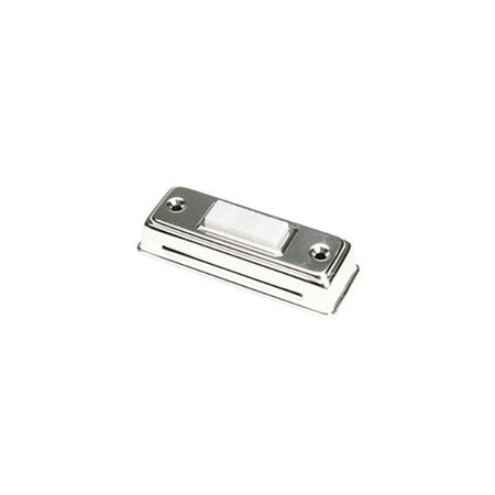 Edwards Signaling Heavy Duty Pushbutton, Chrome Plated Finish 656-C