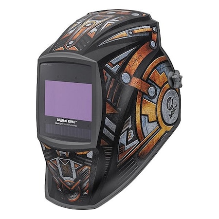 Miller Electric Welding Helmet, Black/Gray/Orange/Yellow 296771