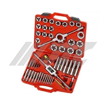 Jtc Auto Tools 1-Piece Professional Tap and Die Set, Alloy Steel, Metric Threads M6 to M24 5214