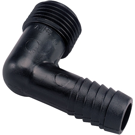 Orbit 1/2'' MNPT x 1/2'' Barbed High Impact Plastic Elbow 94359