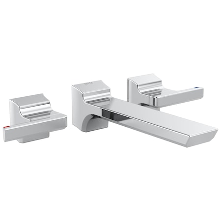 Delta Pivotal: Two Handle Wall Mount Bathroom Faucet Trim T3599LF-PR-WL