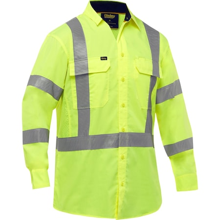 Bisley ANSI Type R Class 3 Long Sleeve Work Shirt with X-Back 313M6490X-Y/S