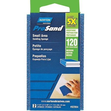 Norton Co Sponge Sndg 120G 4.5X2-11/16In 82064