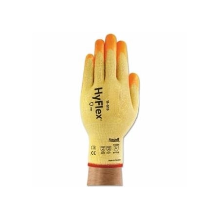 Hyflex 11-515 Cut Resistant Gloves with High Visibility, Size 6, Yellow/Orange 012-11-515-6