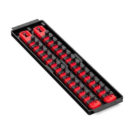 Ernst Manufacturing SocketTray, Red, Plastic, 147/8in, 1PK 8493