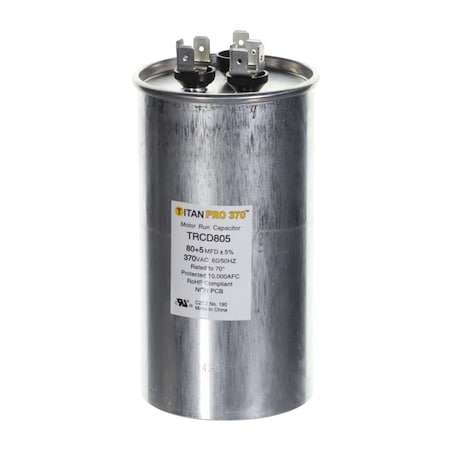 Diversitech 80+5 MFD 370V ROUND TRCD805