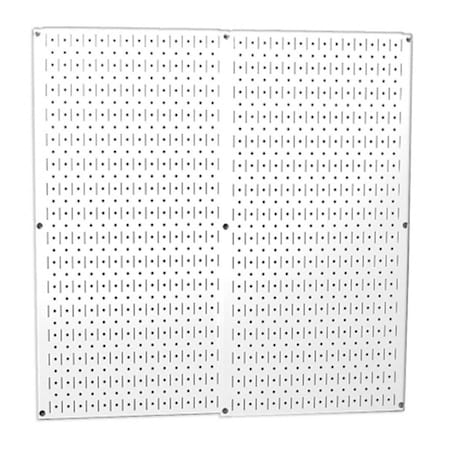 Wall Control Gray Metal Pegboard - Two Panel Pack 32 in. x32 in. Gray, 2PK 30-P-3232G