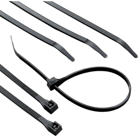 Acoustic Cable Tie, 14 in L, 4 in Max Bundle Dia., Natural, Nylon 6/6, 75 lb Strength, 8 PK AC649228