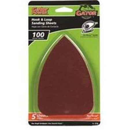 Gator Resin Bonded Sanding Sheet, 5 x 3.50 in., 100 Grit 39859
