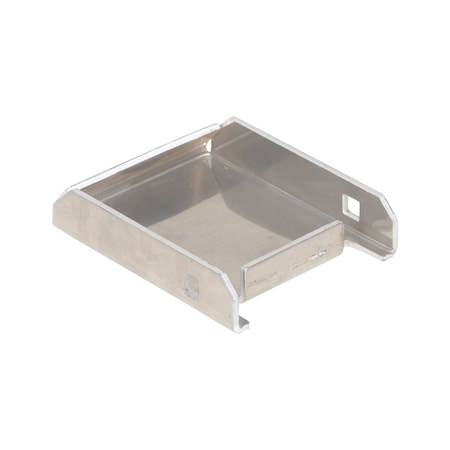 Vestil Aluminum Caster Pad 4 In. x 4-1/2 In. Top Plate Silver CST-CP-A-400X412