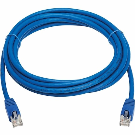 Eaton Tripp Lite Series Cat8 40G Snagless SSTP Ethernet Cable RJ45 M/M, PoE, Blue, 12 ft. 3.7 m N272-F12-BL