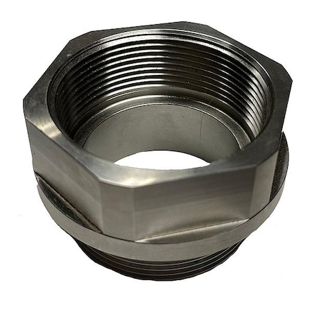 Action Pump Bung Adapter, 2 in OD, 2 in ID, 316 SS 2BSPPSS