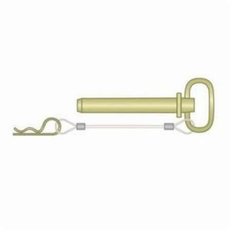 Huyett ZPIN-HP-117 Hitch Pin .5 in Dia 5.75 in L Zn Yelw HPLN-0500-5750R