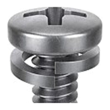 M3-0.50 x 12 mm Phillips Pan Machine Screw, Passivated 18-8 Stainless Steel, 10 PK