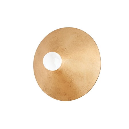 Troy Lighting Summit 1 Light Wall Sconce 3.5 In. Vintage Gold Leaf B7841-VGL