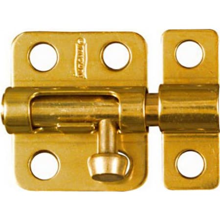 Eat-In N213-405 2 in. Bright Brass Finish Solid Brass Barrel Bolt EA865766