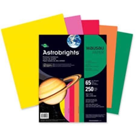 Wausau Card Stock Paper 8.5 in. x 11 in. 250PK Happy AST, 250PK WAU21004