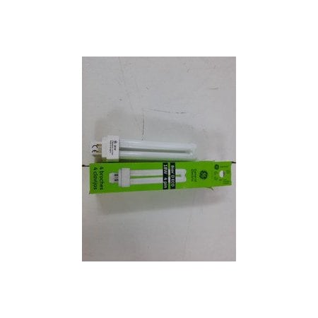 Ge 18W Ecolux Biax Double Tube CFL, 2700K, 4-Pin G24q-2 F18DBX/827/ECO4P