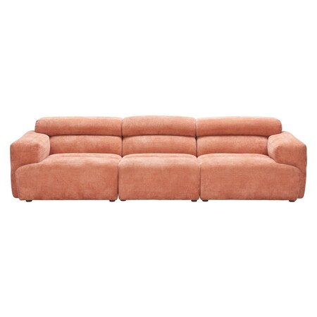Homeroots 108" Orange Manufactured Wood Sofa 632704
