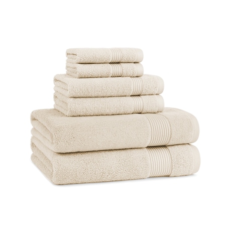Arkwright Home Host & Home 6pc Bath Towel Set Ivory - 6 Piece Set P-HH-BSET-IV