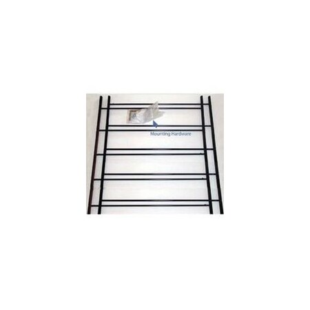 John Sterling 1120 Series Window Guard, 23 to 42 in W, 25 in H, Steel, Dark Black 1125-DB