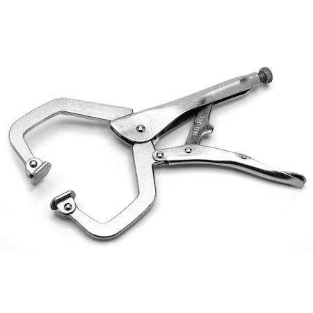 Performance Tool 11 in. Locking C-Clamp Pliers, One Hand Lock, Quick Adjust W5102