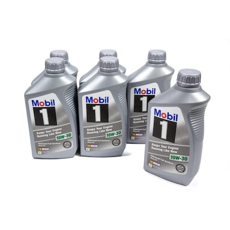Mobil 1 122319 10w30 Synthetic Oil - 1 qt. - Case of 6, 6PK MOB122319