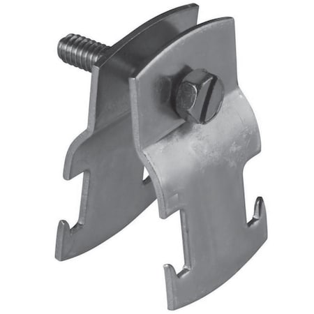 Newhouse Electric 1.25 in. Universal Pipe Clamp for Strut Channel Accessory in Silver PC114