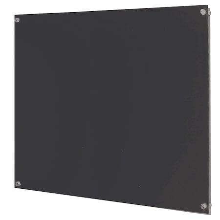 Aarco Black Pure Glass Markerboard 48"x48" 6BKGB4848NT